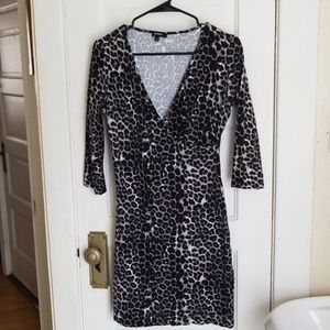 Express Leopard Print Bodycon Dress